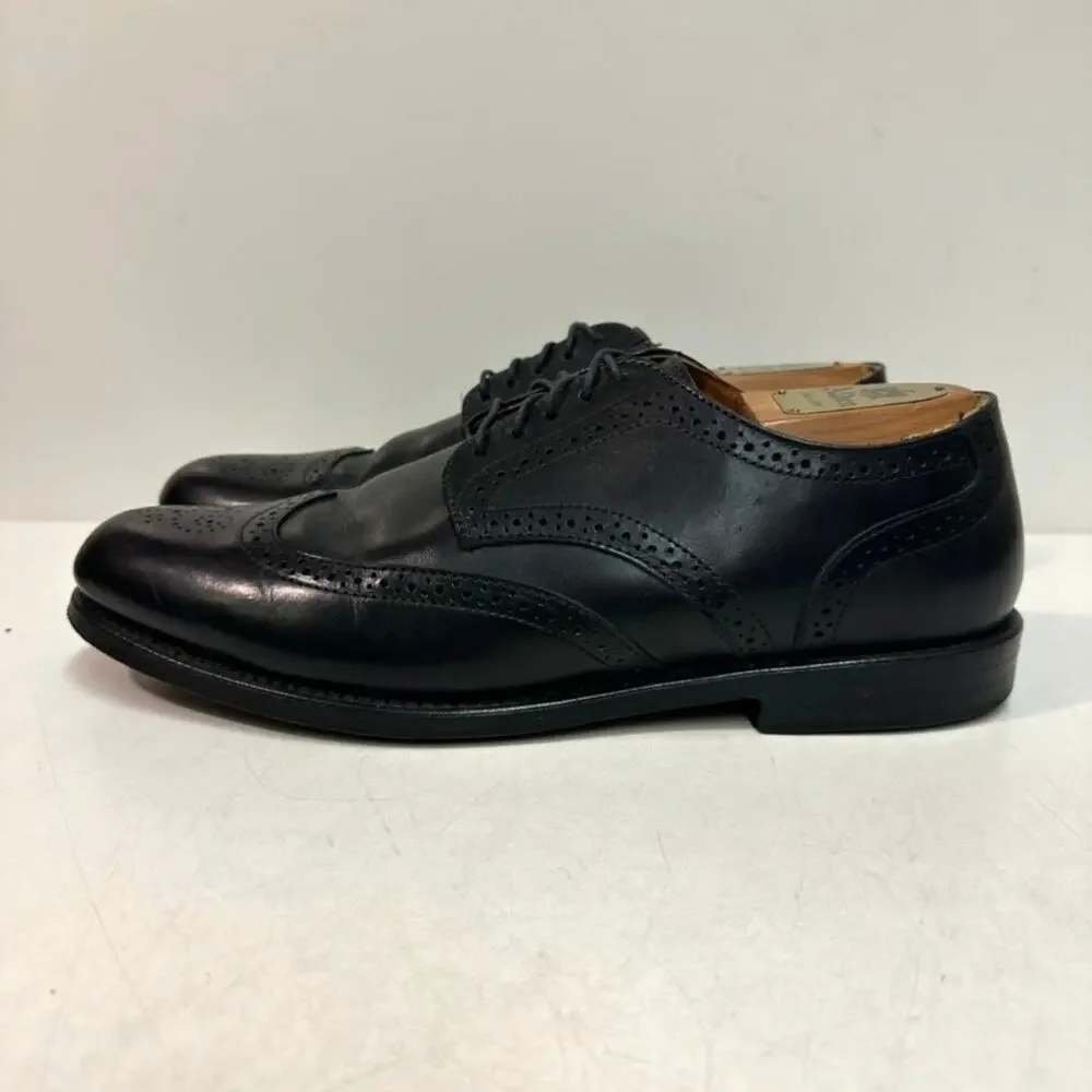 EUC Rancourt & Co. x Cole Haan Black Wingtip Derby Made in Maine, USA 10 D